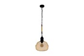 Lampen - EGLO MARYSVILLE PENDELLEUCHTE E27 Ø325 NATUR/BERNSTEIN - 43335