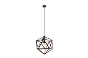 Lampen - EGLO EMBLETON 1 PENDELLEUCHTE E27 Ø460 SCHWARZ/KUPFER - 43349