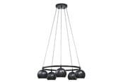Lampen - EGLO CANTALLOPS PENDELLEUCHTE E14 5L Ø690 SCHWARZ - 98455