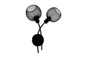 Lampen - EGLO WRINGTON 1 WALL 2XE14 H355 SCHWARZ - 43375