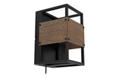 Lampen - EGLO EVESHAM WALL E27 SCHWARZES HOLZ - 43806