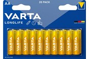 Batterien und Akkus - VARTA Longlife 4106 battery - 20 x AA type - Alkaline - 4106101420