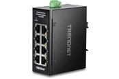 Switches - TRENDnet TI-ELC80 8-Port Industrial Fast Ethernet DIN-Rail Mini Switch - TI-ELC80