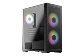 Gehäuse - LC Power Gaming 717W Meshwork_L Dark - Gehäuse - Tower - Schwarz - LC-717B-ON