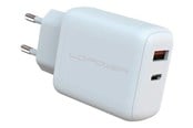 Handys - Adapter und Ladegeräte - LC Power LC-GAN-45 power adapter - GaN - USB Type A 24 pin USB-C - 45 Watt - LC-GAN-45