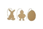 Kunst & Handwerk Ausstattung - Creativ Company - Easter pendants papier-mâché 6 pcs. - 267343