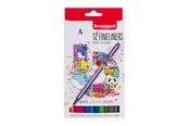 Utensilien zum Schreiben und Zeichnen - Bruynzeel - Fineliners 12 pcs. - 60241112