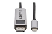 Display Kabel - Eaton Tripp Lite Series USB-C to DisplayPort Active Adapter Cable M/M 8K 60Hz 4K 144Hz HDR 4:4:4 HDCP 2.3 Black 3ft - U444-003-DP8K6