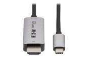 Display Kabel - Eaton Tripp Lite Series USB-C to HDMI Active Adapter Cable M/M 8K60 Hz 4K 144Hz HDR 4:4:4 HDCP 2.3 Black 3ft - U444-003-H8K6