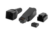 Netzwerk - Kabel - Lanberg network connector - black - Schwarz - PLU-6000TL