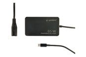Netzteile für Laptops - Gembird - USB-C power adapter - power delivery GaN fast - 65 Watt - NPA-AC-PDQC65-01