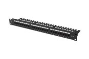 Netzwerkzubehör - Lanberg patch panel - 1U - 19" - with shelf - PPUA-1124-B