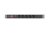 Stromkabel (Extern) - Lanberg - power distribution unit - 2500 Watt - PDU-05F-0200-IEC-BK