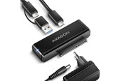 Festplatten Zubehör - AXAGON Fast Port X USB-C 10 Gbps Adapter for 2.5" / 3.5" SATA HDD/SSD - ADSA-FPX