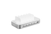 Handys - Adapter und Ladegeräte - 4smarts Charging station Team 100W 1x USB-A port 5x USB-C ports includes 6 cables silver - 541281