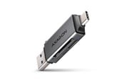 Speicherkarten Lesegerät/Adapter - AXAGON Superspeed USB-C & USB-A - SD / microSD Mini Card Reader - CRE-DAC