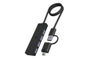 USB-Hubs - ICY BOX IB-HUB1424-C3 - hub - 4 ports USB-Hubs - USB 3.2 - 4 - Schwarz - IB-HUB1424-C3