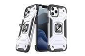 Handys - Cover & Cases - Wozinsky Ring Armor case for iPhone 14 Pro armored cover magnetic holder ring silver - 9145576265581