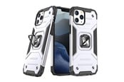 Handys - Cover & Cases - Wozinsky Ring Armor case for iPhone 14 Pro Max armored cover magnetic holder ring silver - 9145576265635