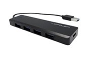 USB-Hubs - LC Power LC-HUB-U3-4-V2 - hub - 5 ports USB-Hubs - 5 - Schwarz - LC-HUB-U3-4-V2