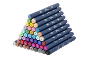 Kunst & Handwerk Ausstattung - Nassau Round dual markers - 48 pcs - AR0105/23GE