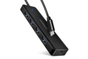 USB-Hubs - AXAGON SuperSpeed USB-C Travel Hub USB-Hubs - USB 3.2 - 4 - Schwarz - HUE-C1C