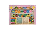 Kreativ-Spiele - Jono Toys Lena Wooden Beads Party Beads - 32023