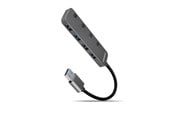 USB-Hubs - AXAGON SuperSpeed USB-A Switch Hub with Charging Function USB-Hubs - USB 3.2 - 4 - Grau - HUE-MSA