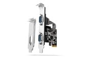 Systemzubehör - AXAGON 2 Serial Ports DB9 PCI-Express Card - PCEA-S2N