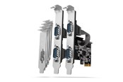 Netzwerkadapter (Netzkarte, Druckserver, u.s.w.) - AXAGON PCEA-PSN PCIe-Adapter mit 4x Seriell-Ports - ASIX AX99100 Chipsatz interface cards/adapter - PCEA-S4N