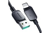 USB Kabel - Joyroom Multi-Color Series A14 Lightning /USB-A 2.4A 1.2 m Cable - Black - S-AL012A141B