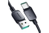 USB Kabel - Joyroom Multi-Color Series A14 USB-A / USB-C 3A Cable 1.2 m - Black - S-AC027A141B
