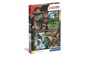 Puzzle - Clementoni Puzzle Jurassic World 2x60pcs. Boden - 24830