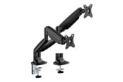 Monitorhalterung - Deltaco mounting kit - for 2 LCD displays/ curved LCD displays - gas spring up to 16 kg - black - ARM-536-2