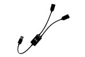USB-Hubs - I-Tec - hub - USB-A cable - 2 ports USB-Hubs - 2 - Schwarz - U3CBLHUB2A