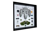Merchandise - GRC - Retro Art Nintendo N64 Controller Display - Grey - Bild - GRCFNN64G