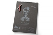 Blöcke, Formulare und Notizbücher - SMLT Drawing pad with BLACK paper. A3. 165g. - SM105-A3