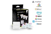 Smart-Home - EGLO GU10 LED-Z MATTER RGB/CCT 4.9W 420lm opal 3-pack w/switch - 110417