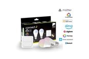 Smart-Home - EGLO E27 LED-Z MATTER A60 RGB/CCT 11W 1300lm opal 2-pack w/switch - 110418