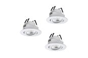 Smart-Home - EGLO SALICETO-Z dowlights Ø88 RGB/CCT 3X490lm, white - 902286