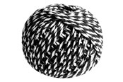 Hobby-Zubehör - SCANSEASON Cotton yarn gift ribbon black/white 40 meters - 101013