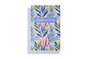 Hobby-Zubehör - SCANSEASON CARD WITH ENVELOPE 11X17CM BLUE FLOWER - 101167