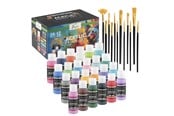 Hobby-Zubehör - Creative Craft Group Acrylic paint. 24 * 59ml + 12 brushes - AR0765/GE