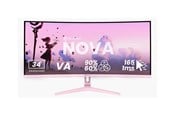 Monitor - 34" Arozzi Nova 34″ Curved computer monitor - AZ-NO-34T2K165-PNK