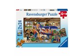Puzzle - Ravensburger Jigsaw Puzzle Airplane and Train Repair 2x24 pcs. - 12004044