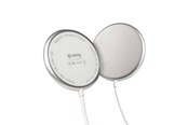 Handys - Adapter und Ladegeräte - CRONG MagSpot Wireless Charger – Aluminum MagSafe 15W Inductive Charger (Silver White) - CRG-MS15W-SLV
