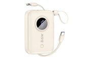 Powerbank (Akku) - Dudao K14 10000mAh power bank with USB-C / Lightning cables - beige Powerbank (Akku) - Beige - 10000 mAh - 6977196681556