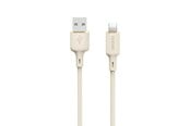 USB Kabel - Dudao L7SL USB-A - Lightning 5A cable 1m - beige - 6976625331048