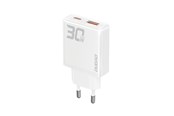 Handys - Adapter und Ladegeräte - Dudao GaN A30EU 30W USB-A / USB-C Wall Charger - White - 6976625332793