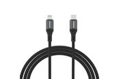 USB Kabel - Dudao L3CL USB-C - Lightning 30W 2m Braided Cable - Black - 6976625333080